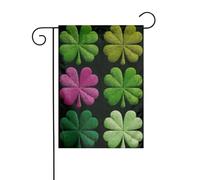 Rows Of The Shamrocks Bandiera da giardino 30 x 45 cm verticale su entrambi i lati per case coloniche decorazioni esterne bandiera cortile