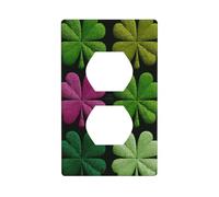 Rows of The Shamrocks - Copertura decorativa per interruttore della luce, 1 banda, per cucina, camera da letto, bagno, dimensioni 7 x 11,4 cm