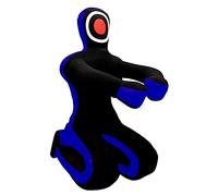 ROX Fit Grappling Dummy manichino Adatto per MMA Lotta Mix Arti Marziali Formazione, Fitness Nero Blu - vacanti Senza riempire (6 Piedi (72") - 180 cm Non Riempito)