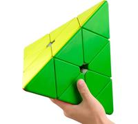 ROXENDA Cubo Piramidale 3x3 (27.5CM) Senza Adesivi - Speed Cube Professionale con Design Triangolo, Appassionati