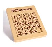 ROXENDA Klotski Puzzle, Puzzle a Blocchi Scorrevoli Magnetico Klotski 5x5 Puzzle Giocattolo Educativo - Numero di Intelligenza Math Puzzle Logic Gioco Cerebrale Giocattolo per Bambini (5x5)