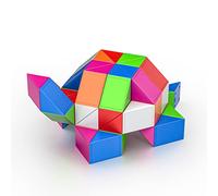 Roxenda Magic Snake con 60 Blocchi, Magic Snake Cube Twist Puzzle - 3D Puzzle Giocattolo di Fidget Snake Gadget Compleanno per Bambini e Adulti - 1 Pack (Multicolore)