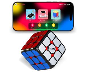ROXENDA Smart Cube - Edizione Artistica, Cubo 3x3 Magnetico, Connessione Bluetooth, Stickerless, Sistema Magnetico Regolabile, Compatibile con App Tracciamento e Cronometro Smart Player