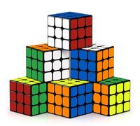 ROXENDA Speed Cube 3X3 Set, [6 Pack] Cubo di Velocità 3x3 Puzzle Cube, Collezione Cubo Magico per Bambini e Adulti (Classic)