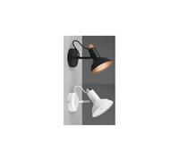 ROXIE APPLIQUE VINTAGE CON SPOT ORIENTABILE IN METALLO NERO E ORO OPPURE BIANCO LAMPADINA ATTACCO E14