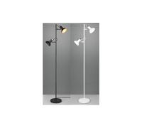 ROXIE LAMPADA DA TERRA 2 LUCI VINTAGE IN METALLO NERO E ORO OPPURE BIANCO CON DIFFUSORI ORIENTABILI