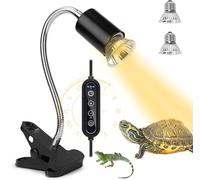 ROXIIFEE Lampada Riscaldante Tartarughe Rettile, Kit Illuminazione Tartaruga Acquario Include E27 25W 50W UVA UVB, per Rettile Anfibi Tartaruga nuovo