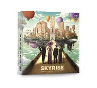 Roxley Games Skyrise - Strategic Spatial Auction & Area Majority Board Game - Build a City in the Sky - Modular Board, Secret Goals & Unique Wonders - 2-4 Players - Ages 14+
