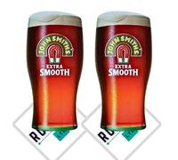 Roxley | John Smiths X2 Bicchieri da birra Lager | Man Cave | 20 once | Pub Club