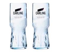 RoxleyLtd Carling - Bicchiere da mezza pinta da birra Lager Beer X2