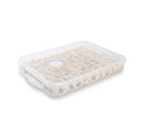 RoxNvm Contenitori impilabili per congelatore, Organizer per cassetti frigo, Contenitore per alimenti frigorifero con coperchio per conservare pesce, carne, verdure fresche, senza BPA