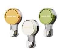 RoxNvm Ganci a Ventosa Super Resistenti, 3 Pezzi Gancio Ventosas, Ventose con Gancio, Ganci Ventosa Bagno Super Portante 3.5KG, Appendi Asciugamani Bagno Ventosas, per cucina ufficio camera