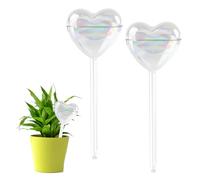 RoxNvm Sfere Irrigazione Piante, 2 Pezzi Bicchiere Irrigazione a Goccia per Vasi, Irrigazione Piante Vacanza, Irrigazione Automatica Vasi, per Piante in Vaso da Interno ed Esterno (Cuore