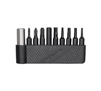 ROXON 9 pezzi gruppo di punte con supporto magnetico esteso | per FTS2-6, S504G Fixed Bit Driver, KS2E, H1, S802S, S803E, M2, M3; diverse dimensioni di cacciavite T8 T6T10 PH0 PH2
