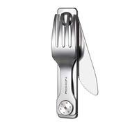 Roxon C3 Posate da Campeggio, 2 in 1, Strumento EDC Rimovibile con Forchetta e Coltello per Outdoor, Campeggio, Escursionismo, Stoviglie Facili da Trasportare