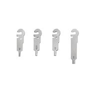Roxon FLEX FT06 - Set di Accessori per Attrezzi Multiuso con Chiave Esagonale da 2 mm, 2,5 mm, 3 mm, 4 mm in Acciaio DIN 1.4116