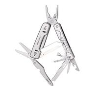 Roxon S802 Phantom - Pinza multiuso 15 in 1 con forbici full-size, gruppo punte extra, coltello sostituibile, regalo da uomo con tronchese per campeggio, sopravvivenza, emergenza