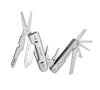 Roxon S802 Phantom - Pinza multiuso 15 in 1 con forbici full-size, gruppo punte extra, coltello sostituibile, regalo da uomo con tronchese per campeggio, sopravvivenza, emergenza