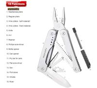 Roxon S803 Pinza multiuso a 16 funzioni con acciarino