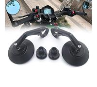 ROXTAN Specchietti Moto per Benelli Leoncino 500 800 502c 752s BN600 BN300 Nero CNC in Alluminio Rotondo Manubrio End Specchietto Laterale con Filettatura Interna (Color : Nero)