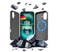 Roxx Black Next Era Custodia | Unica in tutto il mondo | Adatto per iPhone 16 | Per MagSafe | Custodia rigida | Protezione interna | Protezione schermo | Protezione della fotocamera