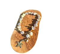 Roxxy Crystals Collana con conchiglie naturali Florida spiaggia Gulf Coast shell fatta a mano. Bella collana estiva gioielli boho gioielli conchiglie, conchiglie, conchiglie