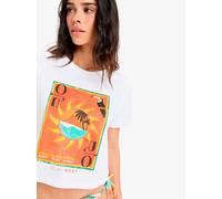 Roxy - Atlas Oceanregular Crop ERJZT05921 Bianco - Abbigliamento M Bianco