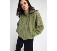 Roxy - Polaire zippée - Blurry Cloud Polar Oil Green Outline Mo per Donne in Nylon - Taglia XS - Verde