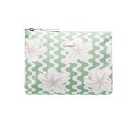 Roxy Borsa portaoggetti da donna con motivo floreale tropicale | custodia per trucchi | viaggio | organizer | cosmetici | elettronica | digitale | riutilizzabile | chiusura con cerniera | sacchetto |