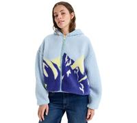 Roxy - Felpa da donna con cappuccio - Chloe Kim Print Polar Ice Water per Donne - Taglia S - Blu