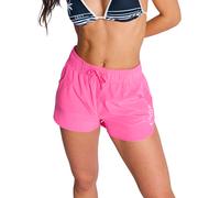 Roxy - Costume da bagno short - Roxy Wave 2Inch Boardshorts Sangria Sunset per Donne in Poliestere Riciclato - Taglia M - Rosa