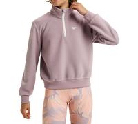 Roxy - Felpa da donna con collo a scatto - Waves Of Warmth Half Zip Nirvana per Donne - Taglia M - Rosa