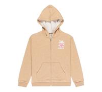 Roxy Felpa in Pile Surf Feeling Zipped Brushed Bambina Marrone 8