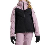 Roxy - Giacca da sci - Snowsylva Girl Jacket True Black in Pelle - Taglia Bambino 12a - Rosa