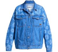 Roxy - Giacca in jeans abbottonata - Salty Horizon Denim Jacket Surf Wash per Donne in Cotone - Taglia L - Blu