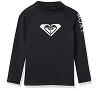 Roxy Girls' RG Whole Hearted Long Sleeve Rashguard, Anthracite, 8