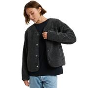 Roxy - Cardigan in pile con bottoni - Iconic Town Phantom per Donne in Poliestere Riciclato - Taglia S - Grigio