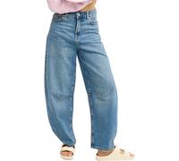 Roxy - Jean ample en coton - Saltywater Glow Barrel Denim Jean Surf Wash Sandy per Donne in Cotone - Taglia S - Blu