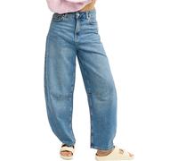 Roxy - Jean ample en coton - Saltywater Glow Barrel Denim Jean Surf Wash Sandy per Donne in Cotone - Taglia M - Blu