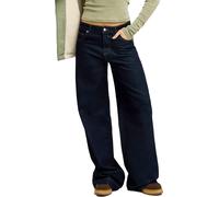 Roxy - Jean ample en coton - Sun And Done Loose Denim Jean Deep Sea per Donne in Cotone - Taglia S - Blu navy