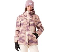 Roxy Jetty Block - Giacca da neve da donna standard 10K, impermeabile, isolante, senza PFA, tessuto riciclato, marrone chiaro, L