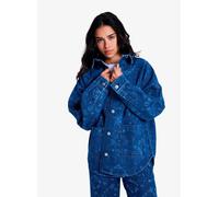 Roxy - Kick Back Washed Denim Blu - Abbigliamento XL Blu