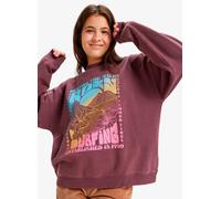 Roxy - Lineup Oversized Crew Viola - Abbigliamento XL Viola