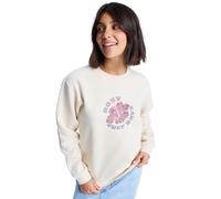 Roxy Maglione in Pile Surf Stoked Crew Brushed Vint Beige S
