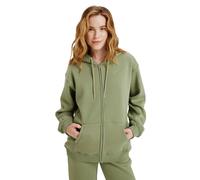 Roxy Maglione in Pile Surf Stoked Zipped Brushed Verde S