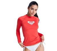 Roxy Manica Lunga Rash Vest Whole Hearted LS Donna Rosso