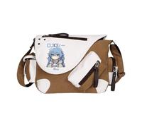 Roxy Migurdia - Borsa a tracolla Eris Greyrat Anime Sylphy con tasche laterali multiple di grande capacità, casual, alla moda, leggera, borsa messenger per donne, uomini, lavoro, viaggi, Cachi Tipo 3