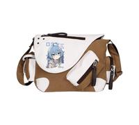 Roxy Migurdia - Borsa a tracolla Eris Greyrat Anime Sylphy con tasche laterali multiple di grande capacità, casual, alla moda, leggera, borsa messenger per donne, uomini, lavoro, viaggi, Khaki Tipo 1