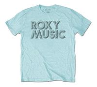 Roxy Music Disco Logo Ufficiale Uomo Maglietta Unisex (Small)