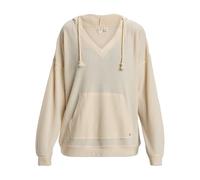Roxy Ocean Drive ERJKT04280 - Felpa con cappuccio da donna, Beige - Parchment, S